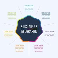 Infographic circle design 7 Steps, objects, elements or options infographic business information template vector