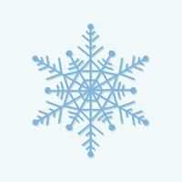single snowflakes in flat design vector