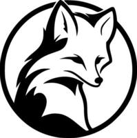 Fox, Minimalist and Simple Silhouette - illustration vector