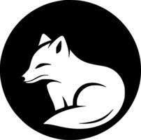Fox, Minimalist and Simple Silhouette - illustration vector