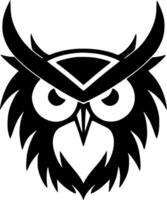 Owl, Minimalist and Simple Silhouette - illustration vector