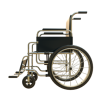 wheelchair isolated 3d rendering png