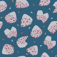 Seamless pattern of terrazzo vector