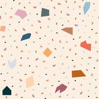 Seamless pattern of terrazzo vector
