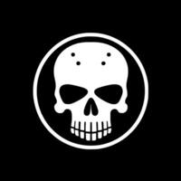 Skull, Minimalist and Simple Silhouette - illustration vector