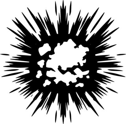 Explosion - Minimalist and Flat Logo - illustration