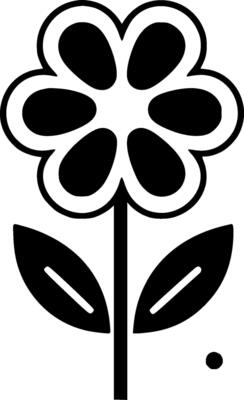 Flowers, Minimalist and Simple Silhouette - illustration