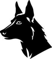 Australian Kelpie, Minimalist and Simple Silhouette - illustration vector
