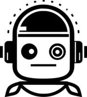 Robot, Minimalist and Simple Silhouette - illustration vector