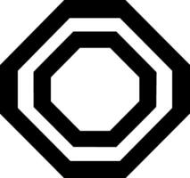 Octagon, Minimalist and Simple Silhouette - illustration vector