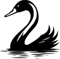 Swan, Minimalist and Simple Silhouette - illustration vector