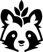 Panda, Black and White illustration vector