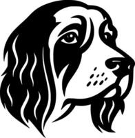Dog, Minimalist and Simple Silhouette - illustration vector
