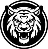 Tiger, Minimalist and Simple Silhouette - illustration vector