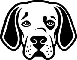 Dalmatian - Black and White Isolated Icon - illustration vector