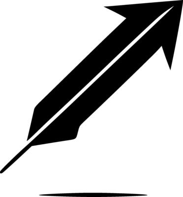 Arrow, Minimalist and Simple Silhouette - illustration