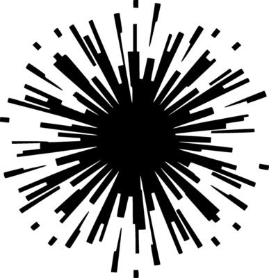 Explosion - Minimalist and Flat Logo - illustration