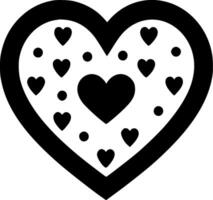 Heart, Minimalist and Simple Silhouette - illustration vector