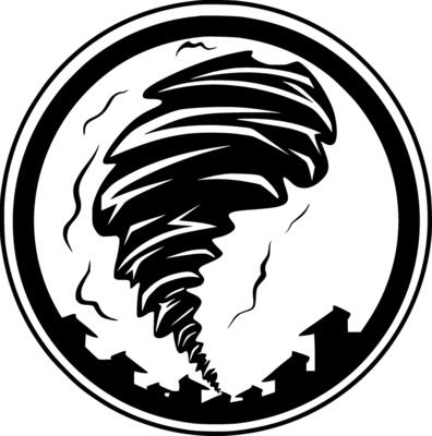 Tornado, Minimalist and Simple Silhouette - illustration