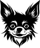 Chihuahua, Minimalist and Simple Silhouette - illustration vector