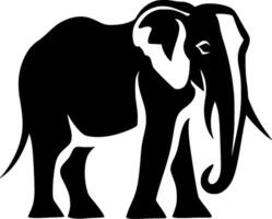 Elephant, Black and White illustration vector