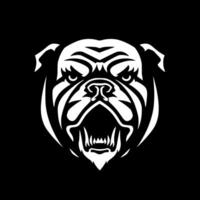 Bulldog, Minimalist and Simple Silhouette - illustration vector