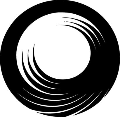Circle, Minimalist and Simple Silhouette - illustration