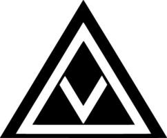 Triangle, Minimalist and Simple Silhouette - illustration vector