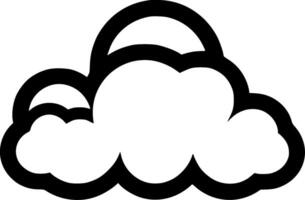 Cloud, Minimalist and Simple Silhouette - illustration vector