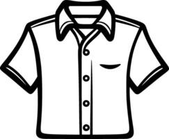 Shirt, Minimalist and Simple Silhouette - illustration vector
