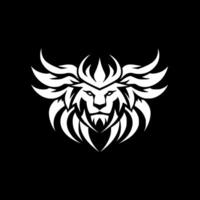 Lion, Minimalist and Simple Silhouette - illustration vector