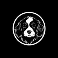 Puppy - Black and White Isolated Icon - illustration vector