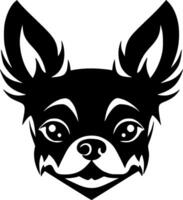 Chihuahua - Black and White Isolated Icon - illustration vector