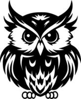 Owl Baby, Minimalist and Simple Silhouette - illustration vector