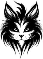 Cat - Minimalist and Flat Logo - illustration vector