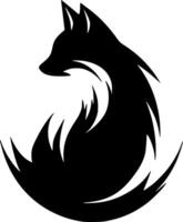 Fox, Minimalist and Simple Silhouette - illustration vector
