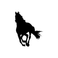 Horse Silhouette, flat style, can use for Logo Gram, Art Illustration, Emblem, Pictogram, Apps, Website or Graphic Design Element vector