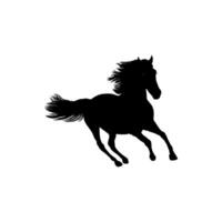Horse Silhouette, flat style, can use for Logo Gram, Art Illustration, Emblem, Pictogram, Apps, Website or Graphic Design Element vector