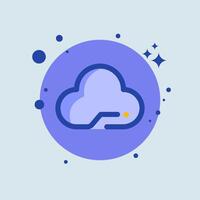 Cloud computing flat illustration. Server signs illustration. vector