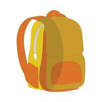A stylish illustration of a two tone backpack. The design includes a secure buckle closure and a front pocket, for daily use, school, travel. Ideal for design projects, websites, and promotion vector