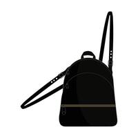 A stylish illustration of a two tone backpack. The design includes a secure buckle closure and a front pocket, for daily use, school, travel. Ideal for design projects, websites, and promotion vector