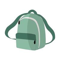 A stylish illustration of a two tone backpack. The design includes a secure buckle closure and a front pocket, for daily use, school, travel. Ideal for design projects, websites, and promotion vector