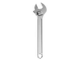 Adjustable spanner isolated on background. 3d rendering - illustration png