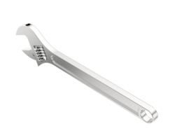 Adjustable spanner isolated on background. 3d rendering - illustration png