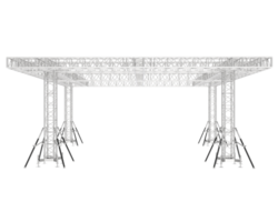 alumínio estrutura quadro, Armação isolado em fundo. 3d Renderização - ilustração png