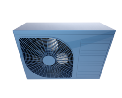AC unit isolated on background. 3d rendering - illustration png