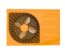 AC unit isolated on background. 3d rendering - illustration png