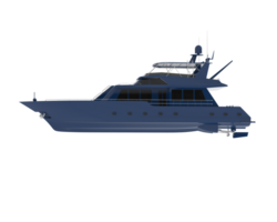 Super yacht on background. 3d rendering - illustration png