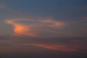 Clouds with warm light in the afternoon photo