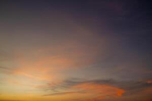 Clouds with warm light in the afternoon photo